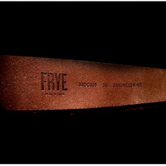 New Rare & Unique High Grade Genuine Leather Authentic Frye Belt main image 8